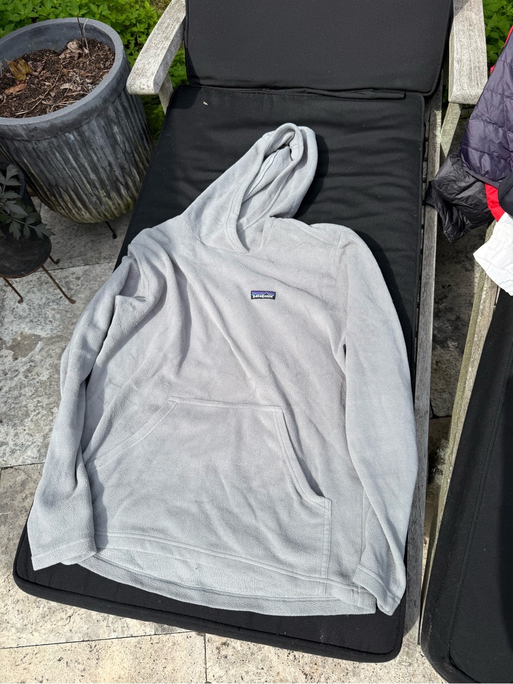Patagonia Light Gray Men's Fleece Hoodie